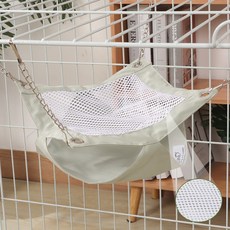 杜老漢倉鼠吊牀 四季頂部透氣防水豚鼠蜜袋鼬睡袋懸掛小寵吊牀窩, 1個, 豆綠色