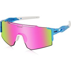 스포츠 편광 선글라스 여성 남성용 UV400 사이클 고글 야구 러닝 낚시 아웃도어 방풍 안경, Pink, 1개