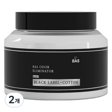 BAS 블랙라벨 베이직플러스 생활탈취제 본품 코튼향, 350g, 2개
