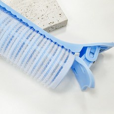 糖果色蓬鬆髮捲瀏海造型夾 髮根立體夾 空氣感髮夾, 1個, 現貨-湖藍色卷髮筒, 現貨-湖藍色卷髮筒