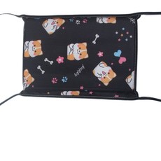 加利寶貝 機車兒童防撞墊 機車防撞枕 摩托車防撞墊 柔軟舒適 加厚防撞 安全呵護寶寶頭部, 1個, 厚款機車防撞墊-黑色萌狗, 黑色