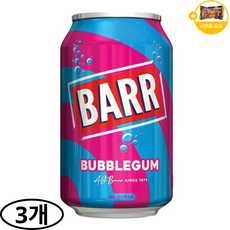 바르 무설탕 버블검 1캔 사은품 추가증정, 3개, 330ml