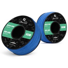 마이크로 로프 1.18mm 50m 스풀 브레이디드 로프 공예 및 DIY - 최대 45kg, 다크 블루