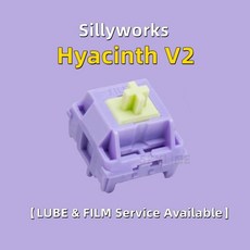 【】 Sillyworks HMX Hyacinth V2(10팩) 선형 스위치 기계식 게임용 키보드용 나일론 5핀 윤활되지 않음, 04 30PCS