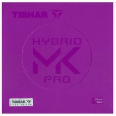 TIBHAR HYBRID MK PRO 桌球膠皮, 1個, 紅,MAX