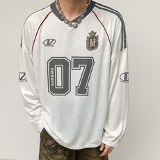 스토리원 JG-FWTE015 남녀공용 넘버07 스트릿 저지 긴팔 티셔츠