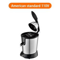 레몬자동착즙기 과즙짜는기계 오렌지 스테인레스 스퀴저 주스, Black USA 110V 미국 일본 대만 지역