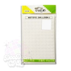 둠칫 백색 원형 견출지 8mm 13장