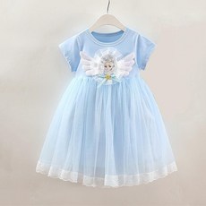 童裝公主裙 夏裝 寶寶卡通愛紗連衣裙 生日禮服 女童夏天洋氣紗裙