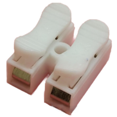 LED 雙孔按壓式快速接頭, 1個