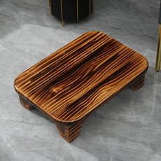 디딤판 높이 키높이 키높이발판 싱크대발판, 파인우드 32x15 카보나이즈드 투명 래커