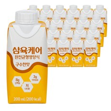 삼육케어 완전균형영양식 구수한맛, 200ml, 24개