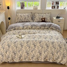 리진 플로아 린넨 이불커버 싱글 (150X200cm), 그레이