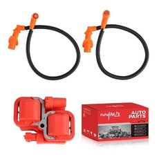 PAPAPARTS 폴라리스 레인저 700 05-09와 호환되는 점화 코일 및 스파크 플러그 와이어 RZR 800 08-10 레인저 800 10 스포츠맨 700 EFI 05