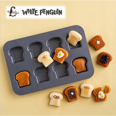 화이트펭귄 미니 식빵틀 8구 휘낭시에틀, 1개