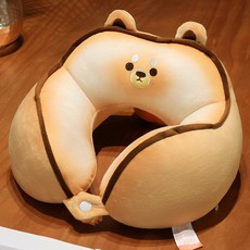 餅幹熊造型 U型枕 護頸枕, 餅幹熊,30 * 30cm