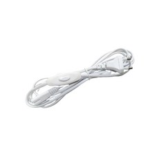 T5 2핀용 중간스위치 전원선 전원코드 화이트1개 300cm, 화이트, 1개