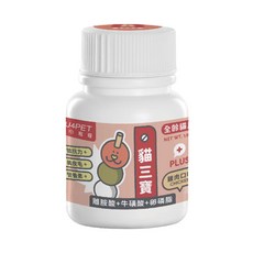 nu4PET 陪心寵糧 機能PLUS 貓三寶 雞肉口味 100g 1瓶, 1個, 離胺酸+牛磺酸+卵磷脂