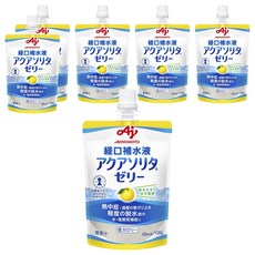 아지노모토 아쿠아 솔리타 젤리 유자 맛, 6개, 130g