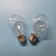 백열전구 220V 30W 투명 전구색 E26, 2개