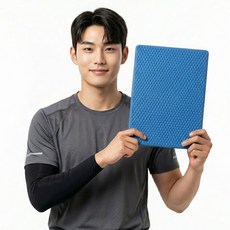 KM SPORTS 두꺼운 운동매트 최대 6CM 헬스 요가 밸런스패드 다양한 컬러, 블루, 1개
