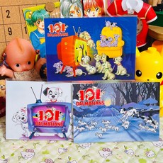 고전문구 레트로 101마리 강아지 달마시안 엽서, B