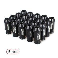 휠너트 튜닝 락와샤 락볼트 락소켓 롱 락너트 D1 Spec 범용 레이싱 휠 러그 너트 알루미늄 JDM 자동차 너트 나사 M12 X1.25 MM x 1.5MM 50mm 40