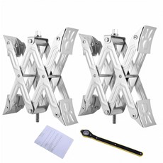 파페사 X자형 RV 휠 초크 핏 3.25인치 10.5인치 캠퍼 스태빌라이저 가위 여행 트레일러용 액세서리 쌍 헤비 듀티 타이어 잠금 X 2팩, 13.4inch 2pc