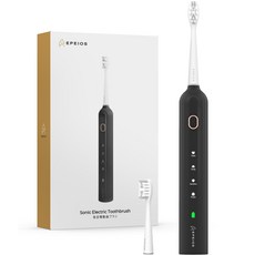 EPEIOS 에페이오스 음파 전동칫솔, 미드나잇 블랙, 미드나잇 블랙, 1개