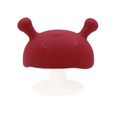 英國媽貝樂 Mombella Q比小蘑菇固齒器 P8053, 1個, 煙囪紅蘑菇固齒器