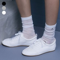 [백화점 상품] 게스 진 여성 금속 로고 장목 골지 양말 OP2A5594