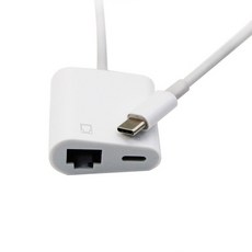 C타입 OTG 이더넷 어댑터 USB C에서 RJ45 LAN 유선 네트워크 변환기 휴대폰 태블릿용 100Mbs, [01] for iPhone