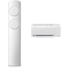 삼성 AI Q9000 2 in 1 에어컨 (스탠드+벽걸이+실외기) 인버터 멀티형 기본설치별도, AI Q9000 (17평형+6평형), 일반배관형