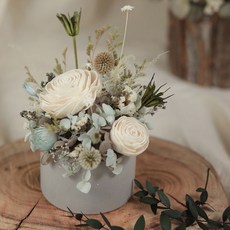 神奈川花園森林香氛擴香花禮 (贈送5ml香氛油), 灰綠, 神奈川花園森林香氛擴香花禮（贈送5ml香氛油）