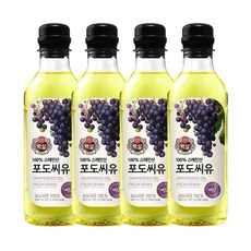 (매장정품) 비비고 [비비고] [CJ제일제당] 포도씨유 500ML x 4개 238382