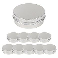 틴케이스 60ml 10개 알루미늄 실버 캔들 용기 DIY 재료, 틴케이스 실버 60ml