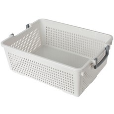 포스아트 사각 손잡이 바스켓 적층형 BN 다용도 수납 바구니, 대, 1개