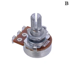 1PC A500K 전위차계 스플라인 소형 냄비 일렉트릭 기타베이스 효과 앰프 톤 볼륨 18mm, 08 B500K