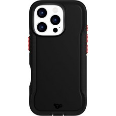Tech21 EvoPro 아이폰 16 프로용 케이스 - MagSafe와 호환 - 충격 보호 케이스 21x 군사 표준 테스트 - 투명, 블랙