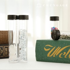 바늘통 2개셋트 프랑스자수 손바늘 통 소품보관 투명케이스 소