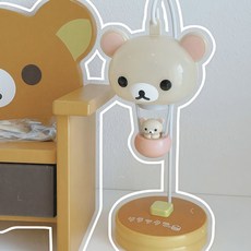 리락쿠마 책상등 귀여운 무드등 수면등 베드사이드, 베이지