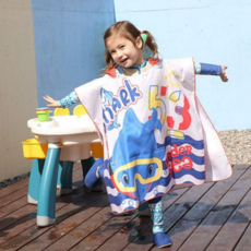 아동 비치 타월 후드 망토 수영장 유아 목욕 가운 가벼운 목욕타월 흡수력 물놀이 건조 빠른