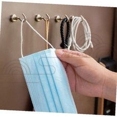 주방정리 벽면 강력 부착식 투명 후크 3p 주방용품 욕실 걸이 못없이 자국없이, 1개