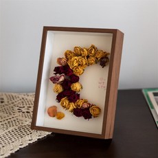 두루잡화 입체 관액자 인형피규어액자프레임, 브라운