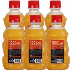 빙그레 제주 삼다향 100% 착즙 천혜향 감귤주스 320ml (6입), 6개