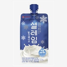 이스트키협력사 설레임 밀크쉐이크 아이스크림, 3개, 160ml