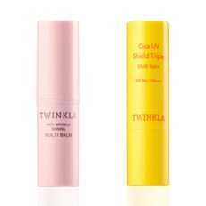 [1+1] 트윙클라 멀티밤10g+ 시카 UV 쉴드 트리플 멀티밤11g, 멀티밤10g 1개 + 선 멀티밤11g 1개