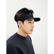 유에서무 베이직 스포츠 쿨매쉬 썬캡, 블랙, 1개