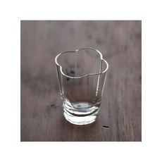클로버 꽃잎 페탈 2잔세트 투명 수공제작 찻잔 내열유리, 200mL 이하, 1개, 기본형