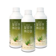 블루파머 유기농 생 알로에 90% 알로에베라겔 1050ml 3병, 1세트, 1.05L